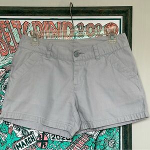 Columbia Gray Women's Lightweight Cotton Leisure Outdoor Shorts Size 2 Pockets